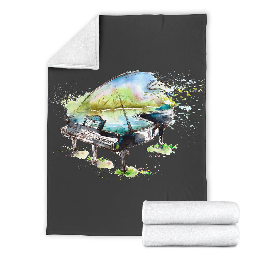 Pianoforte - Coperta in Pile/Nero -