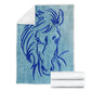 Cavallo Blu - Coperta in Pile -