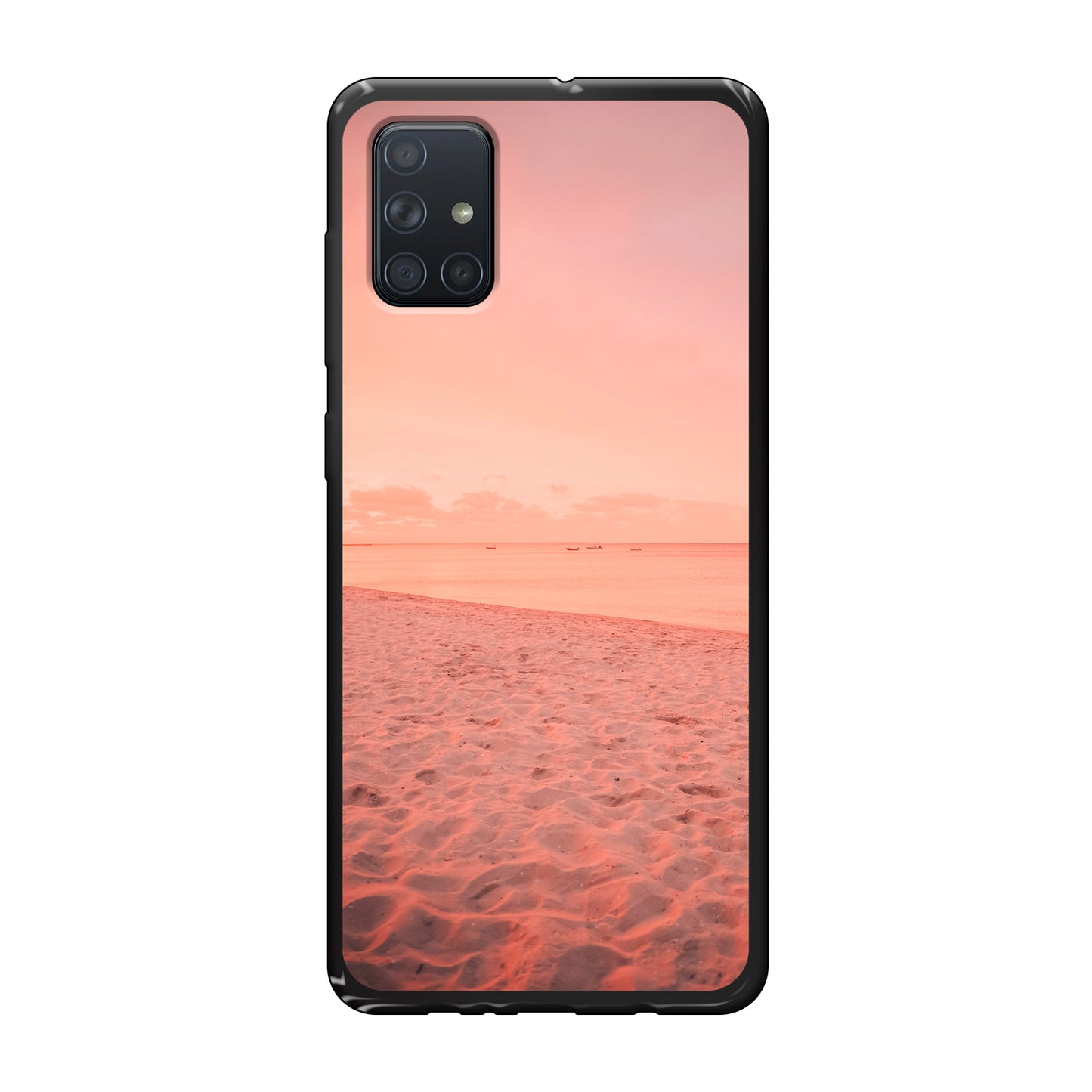 Samsung Galaxy A71 - Cover Morbida Nera - Stampa sul Retro -