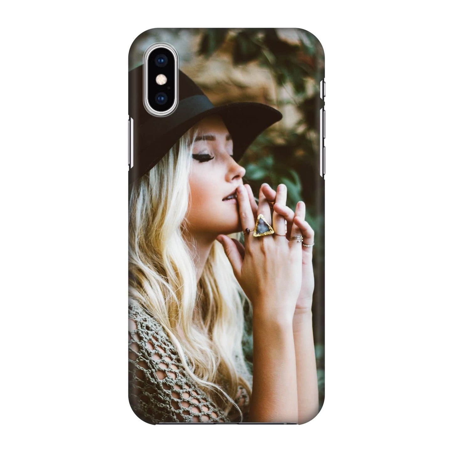 Apple iPhone X / Xs Cover Rigida Lucida - Stampa su tutta la Superficie, Retro e Lati