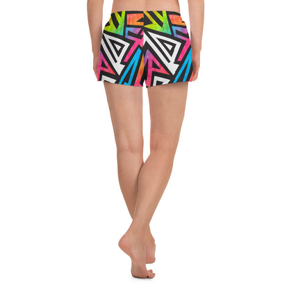 Geometrico -Pantaloncini Sportivi Donna  -