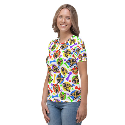 Cagnolini - T-Shirt Girocollo Donna -