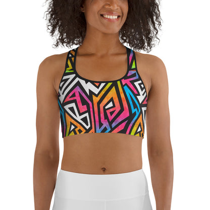 Geometrico -  Reggiseno Sportivo-