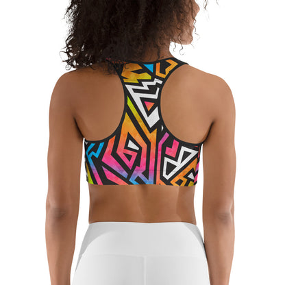 Geometrico -  Reggiseno Sportivo-