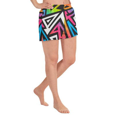 Geometrico -Pantaloncini Sportivi Donna  -