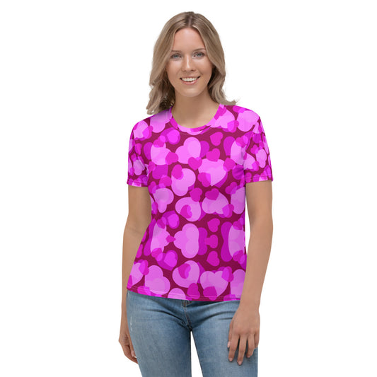 Cuoricini - T-Shirt Girocollo Donna -