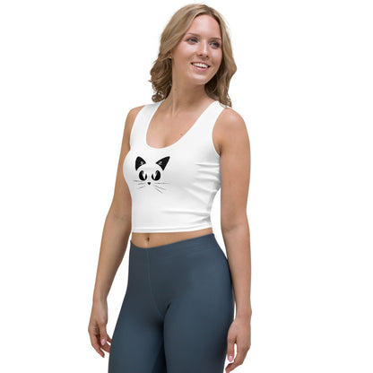 Gatto Fondo Bianco - Crop Top -