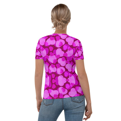 Cuoricini - T-Shirt Girocollo Donna -