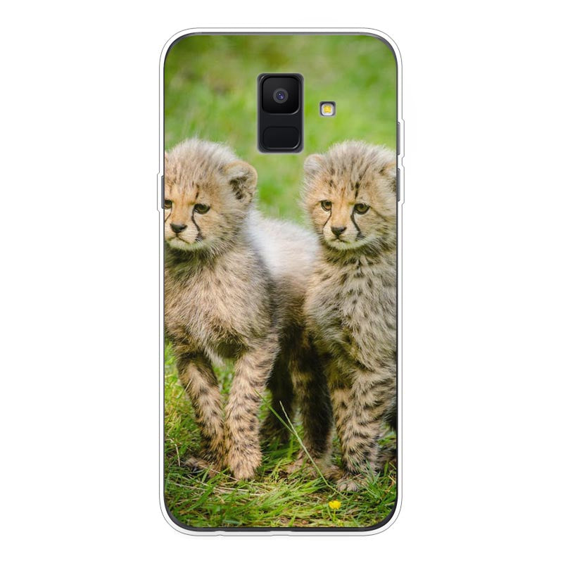Samsung Galaxy A6 (2018) Cover Morbida Trasparente -Stampa sul Retro -