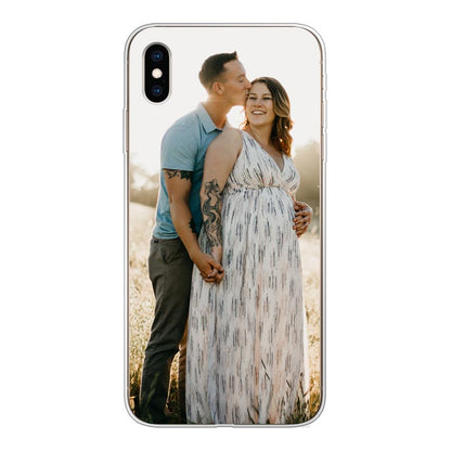 Apple iPhone Xs Max Cover Morbida Trasparente - Stampa sul Retro