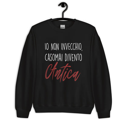 Io non invecchio - Felpa Girocollo Donna -