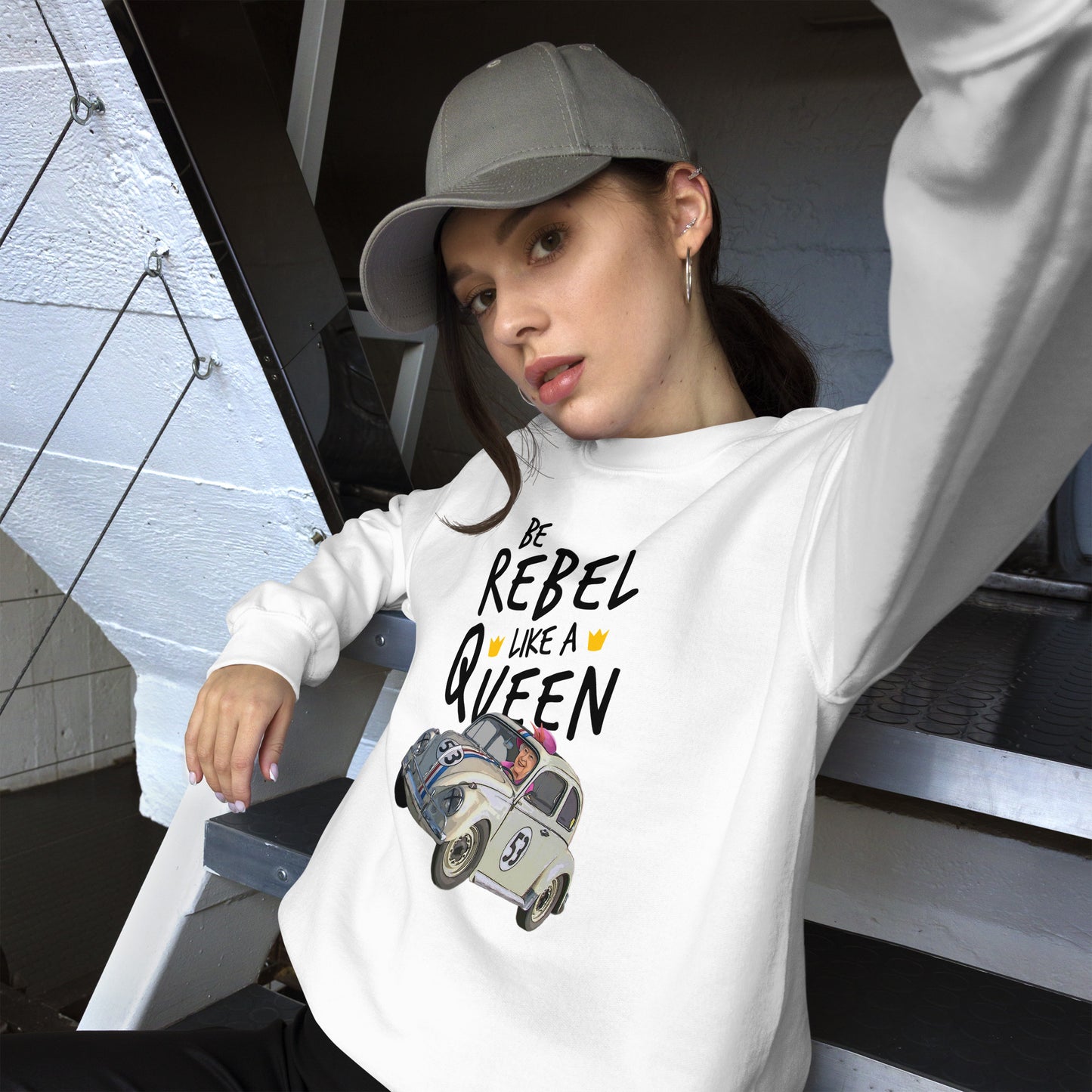 Be Rebel Like a Queen - Felpa Unisex Girocollo -