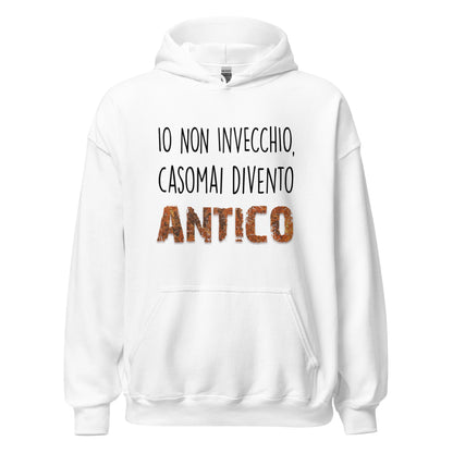 Io non Invecchio - Felpa Uomo con Cappuccio -