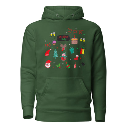 Christmas Party - Felpa Unisex con Cappuccio - 2 Colori -