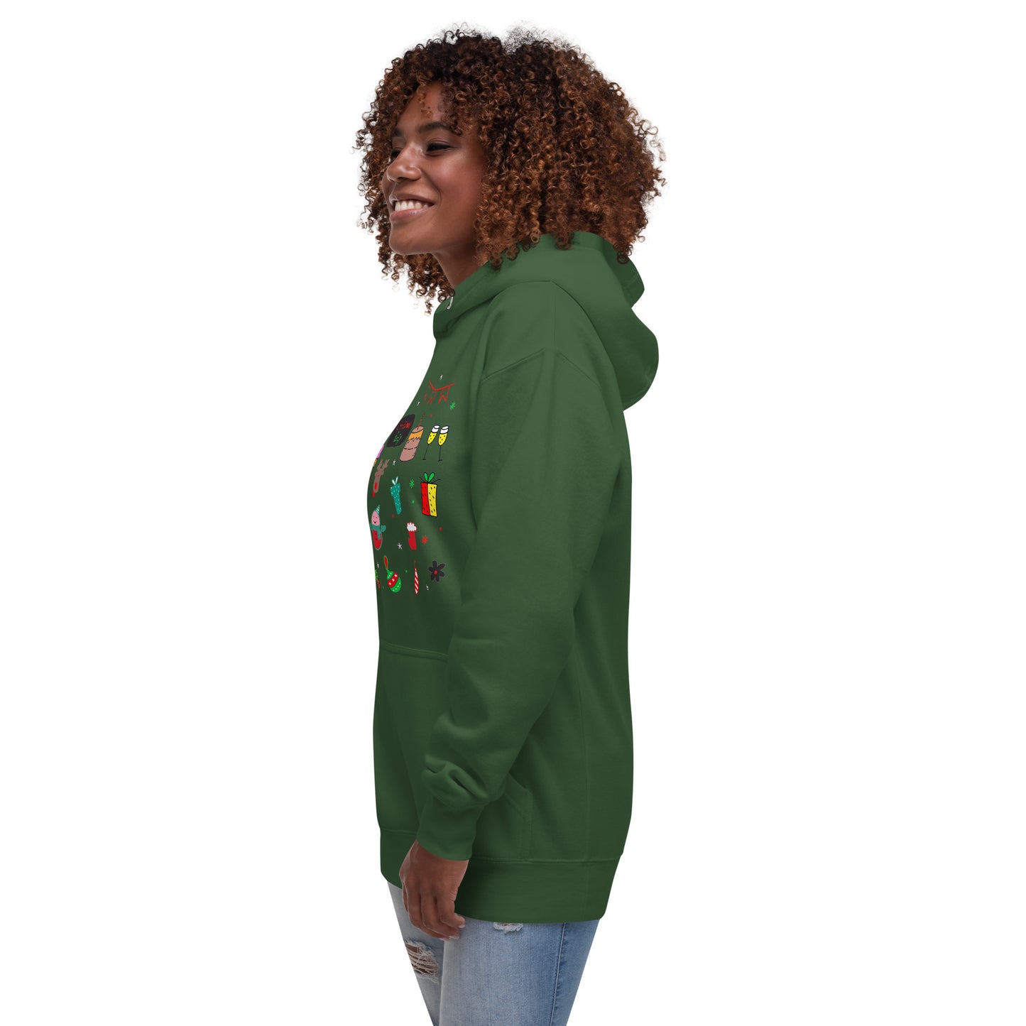 Christmas Party - Felpa Unisex con Cappuccio - 2 Colori -