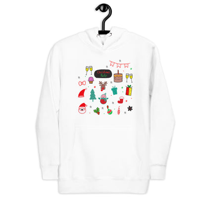 Christmas Party - Felpa Unisex con Cappuccio - 2 Colori -