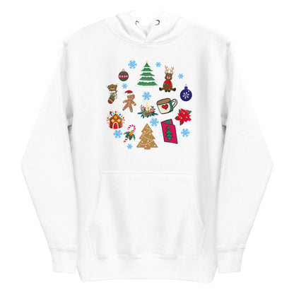 Fantasia di Natale - Felpa Unisex con Cappuccio - 2 Colori