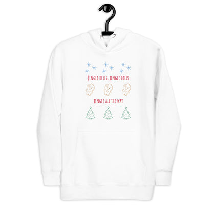 Jingle Bells - Felpa Unisex con Cappuccio -