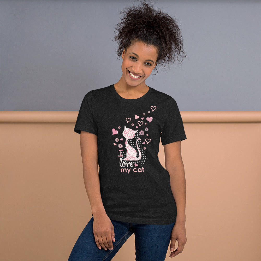 I Love My Cat - T-Shirt Unisex -