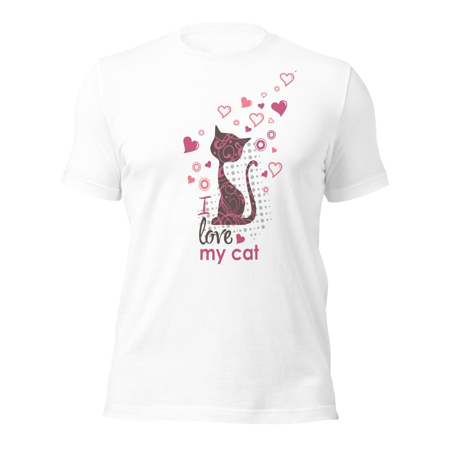 I Love My Cat - T-Shirt Unisex -