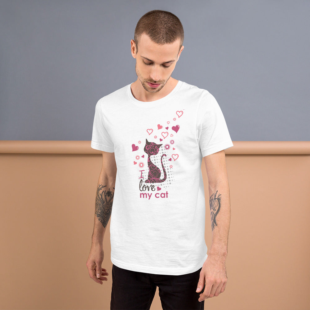 I Love My Cat - T-Shirt Unisex -