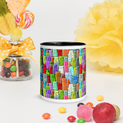 Gatti Colorati - Tazza in Ceramica -