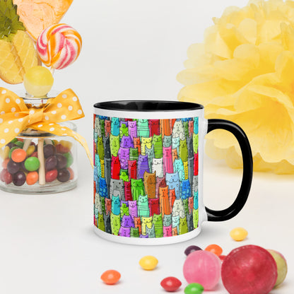 Gatti Colorati - Tazza in Ceramica -