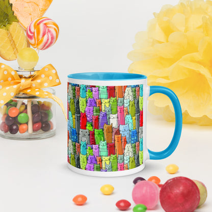 Gatti Colorati - Tazza in Ceramica -