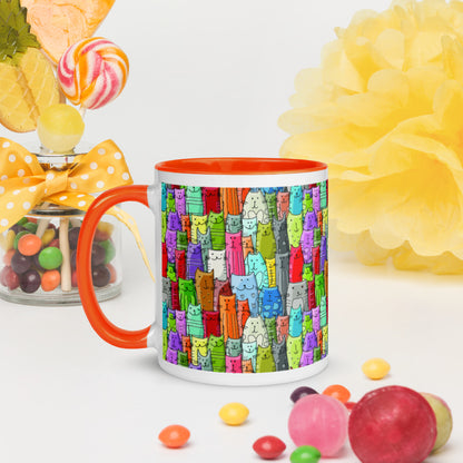 Gatti Colorati - Tazza in Ceramica -