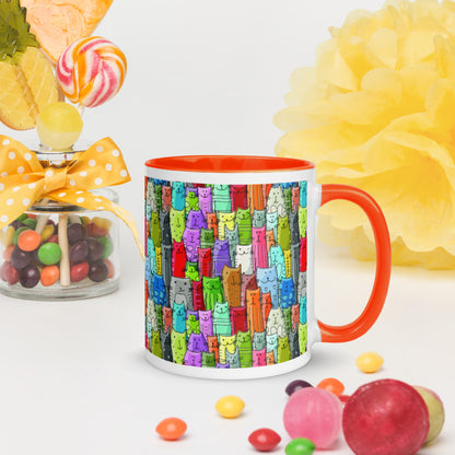 Gatti Colorati - Tazza in Ceramica -