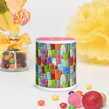 Gatti Colorati - Tazza in Ceramica -