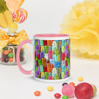 Gatti Colorati - Tazza in Ceramica -