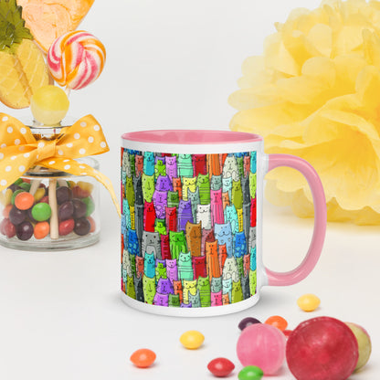 Gatti Colorati - Tazza in Ceramica -