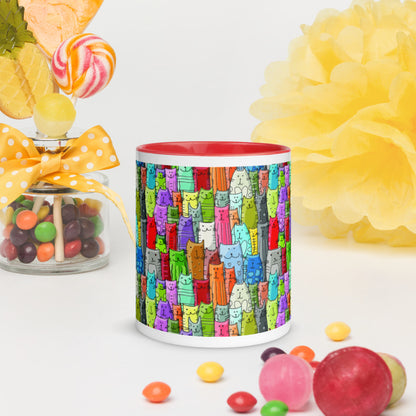 Gatti Colorati - Tazza in Ceramica -