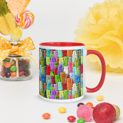 Gatti Colorati - Tazza in Ceramica -