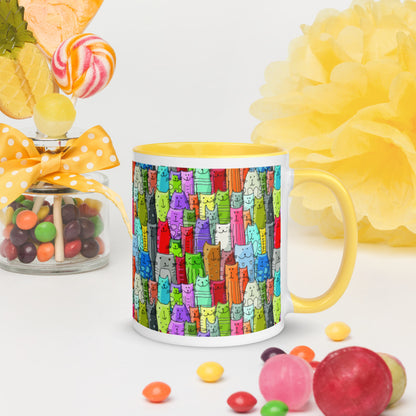 Gatti Colorati - Tazza in Ceramica -