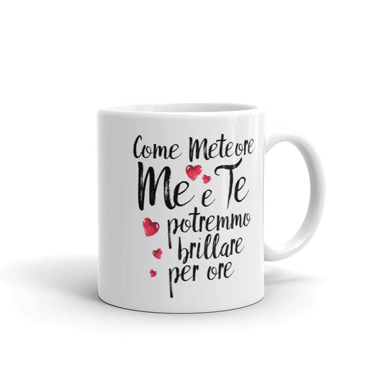 Come Meteore.... - Tazza Bianca in Ceramica