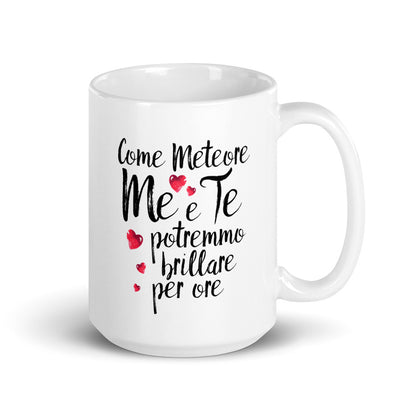 Come Meteore.... - Tazza Bianca in Ceramica
