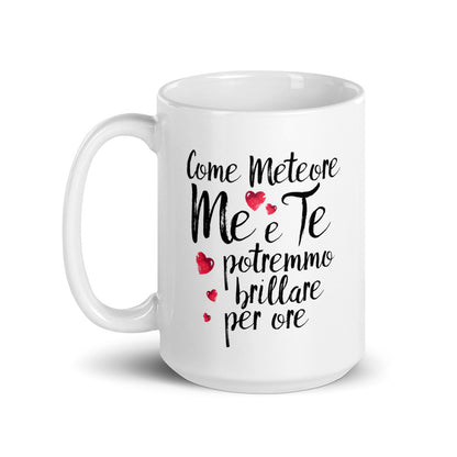 Come Meteore.... - Tazza Bianca in Ceramica